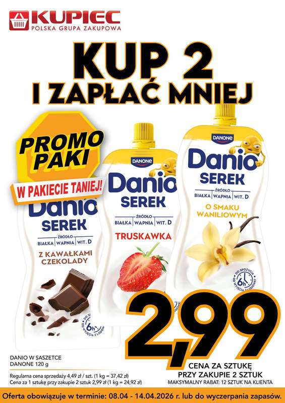 Kupiec - gazetka promocyjna Promopaki od środy 08.04 do wtorku 14.04 - strona 4