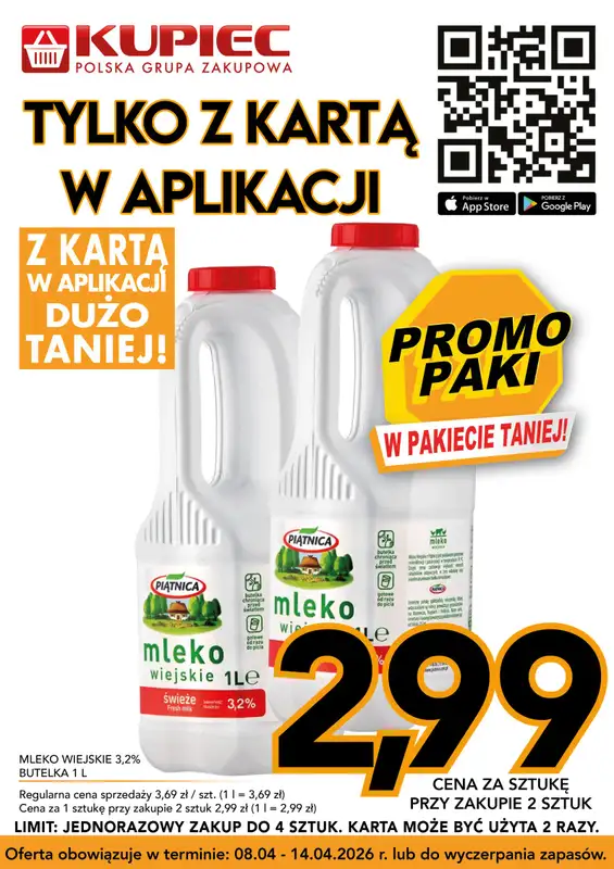 Kupiec - gazetka promocyjna Promopaki od środy 08.04 do wtorku 14.04 - strona 13