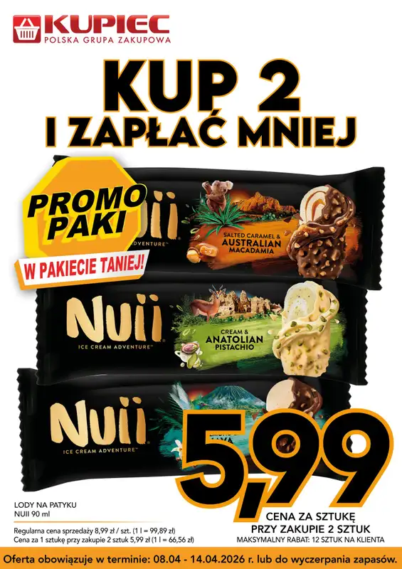Kupiec - gazetka promocyjna Promopaki od środy 08.04 do wtorku 14.04 - strona 11