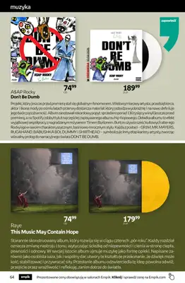 Empik - gazetka promocyjna Tom kultury: muzyka od środy 08.04 do wtorku 21.04 - strona 6