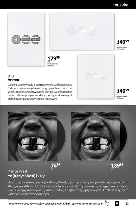 Empik - gazetka promocyjna Tom kultury: muzyka od środy 08.04 do wtorku 21.04 - strona 5