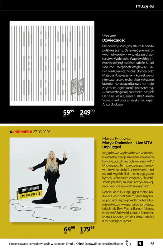 Empik - gazetka promocyjna Tom kultury: muzyka od środy 08.04 do wtorku 21.04 - strona 7