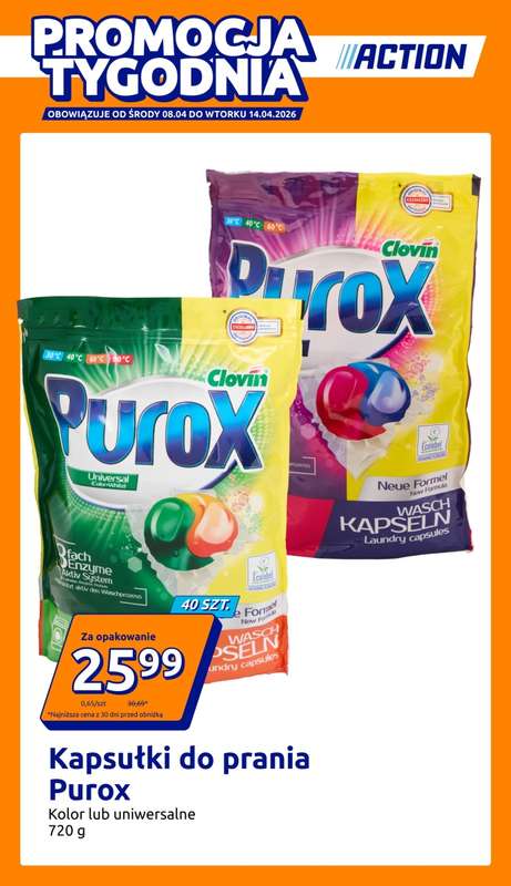Action - gazetka promocyjna Gazetka od środy 08.04 do wtorku 14.04