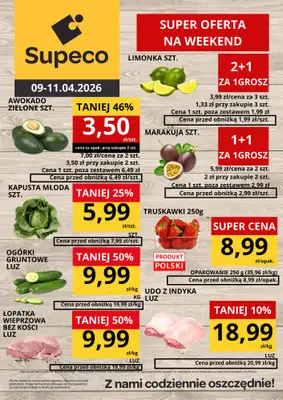 Supeco - gazetka promocyjna Super oferta na weekend od czwartku 09.04 do soboty 11.04