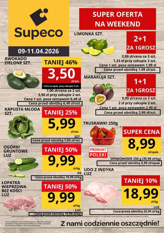 Supeco - gazetka promocyjna Super oferta na weekend od czwartku 09.04 do soboty 11.04