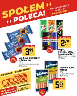 Społem Częstochowa - gazetka promocyjna Plakaty promocyjne od czwartku 09.04 do środy 15.04 - strona 3