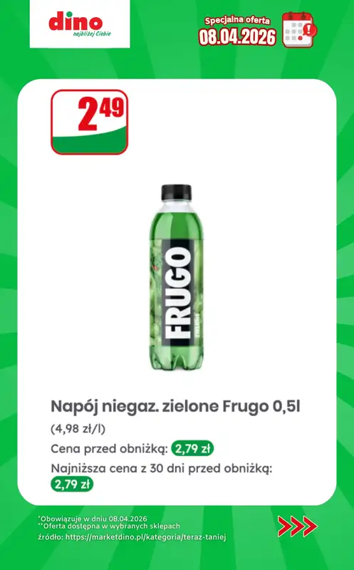Dino - gazetka promocyjna Specjalna oferta na 08.04.2026 - promocje spoza gazetki od środy 08.04 do środy 08.04 - strona 4