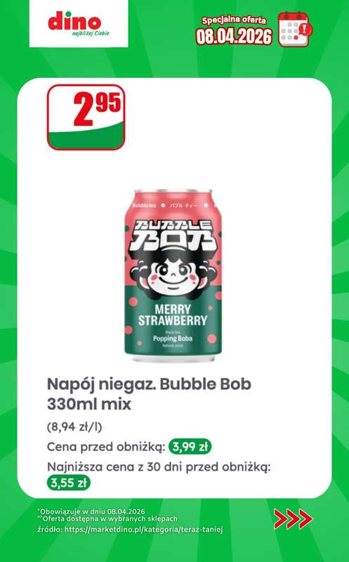 Dino - gazetka promocyjna Specjalna oferta na 08.04.2026 - promocje spoza gazetki od środy 08.04 do środy 08.04 - strona 3
