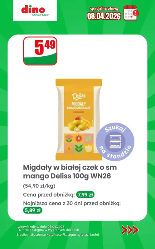Dino - gazetka promocyjna Specjalna oferta na 08.04.2026 - promocje spoza gazetki od środy 08.04 do środy 08.04 - strona 6