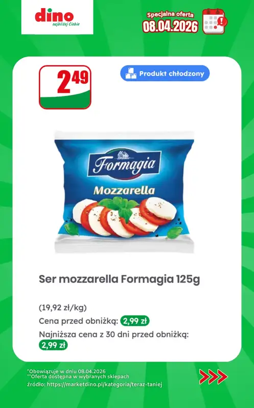 Dino - gazetka promocyjna Specjalna oferta na 08.04.2026 - promocje spoza gazetki od środy 08.04 do środy 08.04 - strona 8