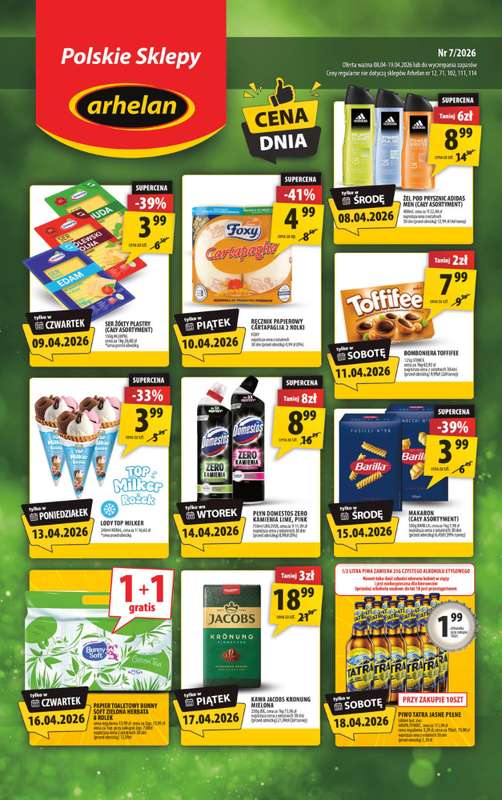 Arhelan - gazetka promocyjna Gazetka od środy 08.04 do niedzieli 19.04