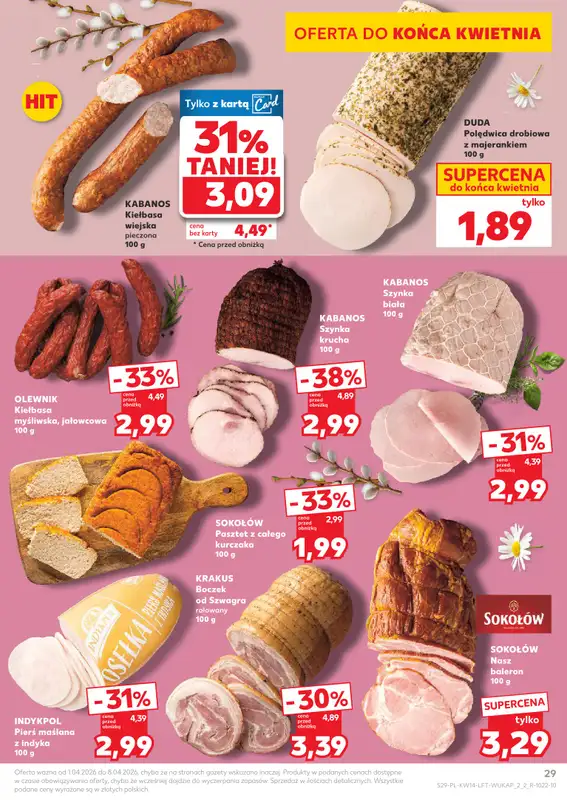 Kaufland - gazetka promocyjna Gazetka Tygodnia od środy 01.04 do środy 08.04 - strona 29