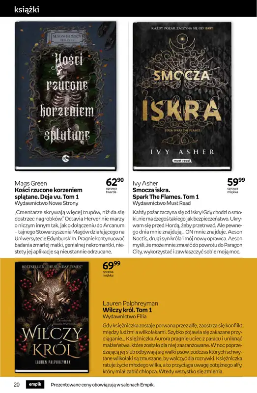 Empik - gazetka promocyjna Tom kultury: książki od środy 08.04 do wtorku 21.04 - strona 20