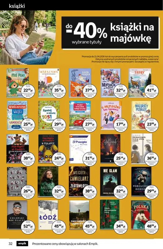 Empik - gazetka promocyjna Tom kultury: książki od środy 08.04 do wtorku 21.04 - strona 32