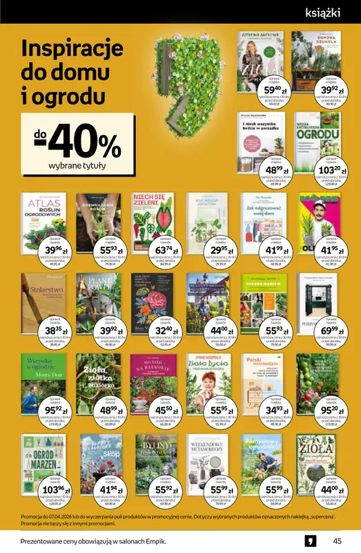 Empik - gazetka promocyjna Tom kultury: książki od środy 08.04 do wtorku 21.04 - strona 45