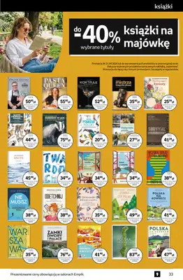Empik - gazetka promocyjna Tom kultury: książki od środy 08.04 do wtorku 21.04 - strona 33