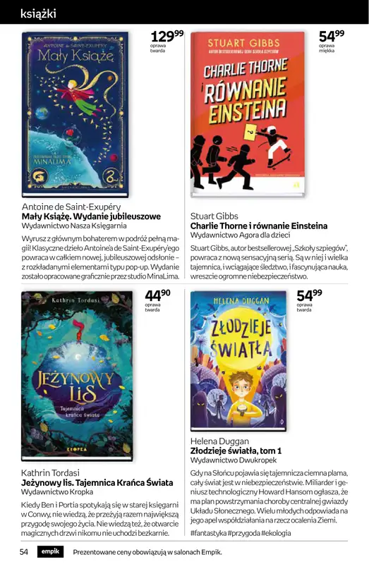 Empik - gazetka promocyjna Tom kultury: książki od środy 08.04 do wtorku 21.04 - strona 54