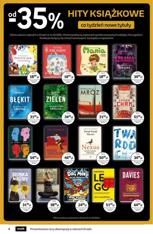 Empik - gazetka promocyjna Tom kultury: książki od środy 08.04 do wtorku 21.04 - strona 4