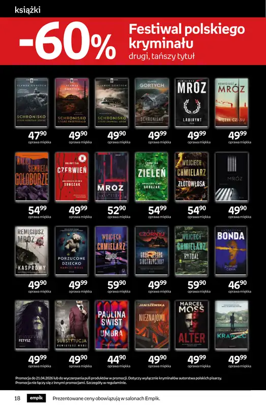 Empik - gazetka promocyjna Tom kultury: książki od środy 08.04 do wtorku 21.04 - strona 18