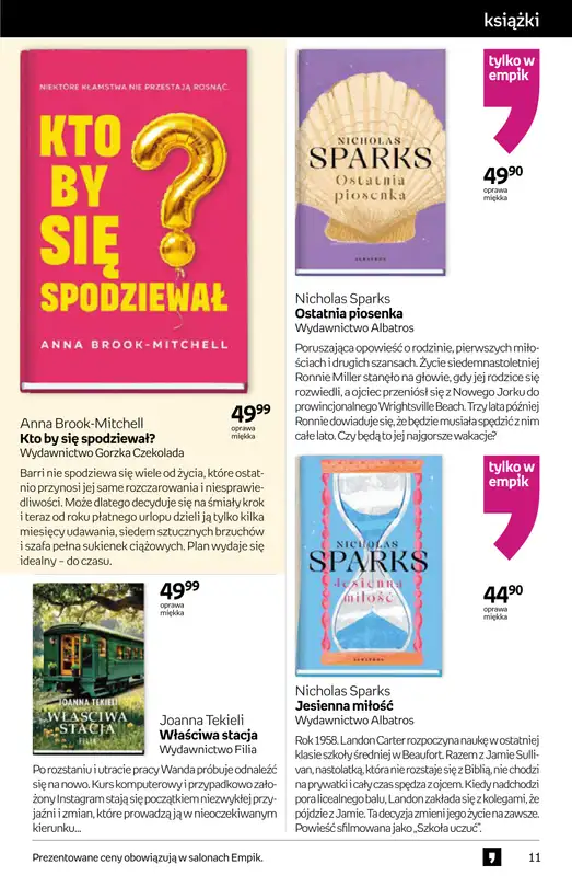 Empik - gazetka promocyjna Tom kultury: książki od środy 08.04 do wtorku 21.04 - strona 11