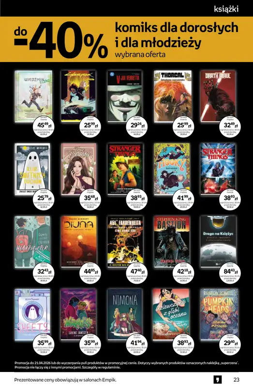 Empik - gazetka promocyjna Tom kultury: książki od środy 08.04 do wtorku 21.04 - strona 23