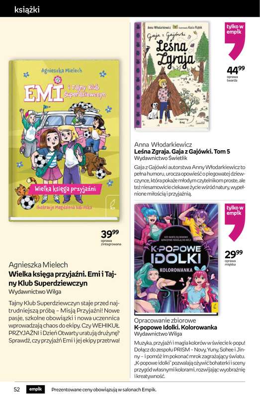 Empik - gazetka promocyjna Tom kultury: książki od środy 08.04 do wtorku 21.04 - strona 52