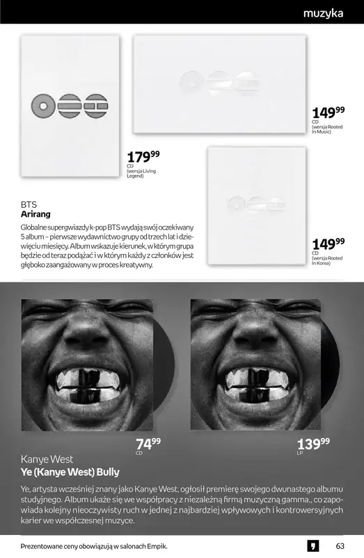 Empik - gazetka promocyjna Tom kultury: muzyka od środy 08.04 do wtorku 21.04 - strona 5