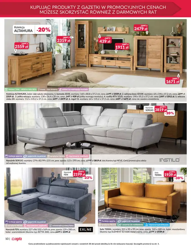 Salony Agata - gazetka promocyjna Gazetka od czwartku 09.04 do niedzieli 26.04 - strona 10