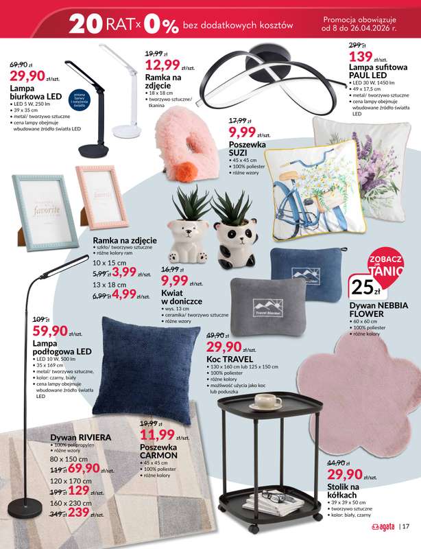 Salony Agata - gazetka promocyjna Gazetka od czwartku 09.04 do niedzieli 26.04 - strona 17