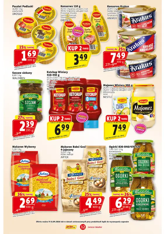 Prim Market - gazetka promocyjna Gazetka od czwartku 09.04 do środy 15.04 - strona 12