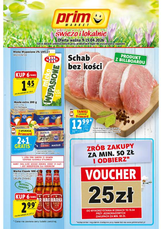 Prim Market - gazetka promocyjna Gazetka od czwartku 09.04 do środy 15.04