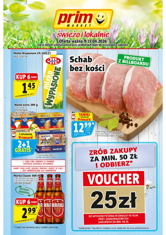 Prim Market - gazetka promocyjna Gazetka od czwartku 09.04 do środy 15.04