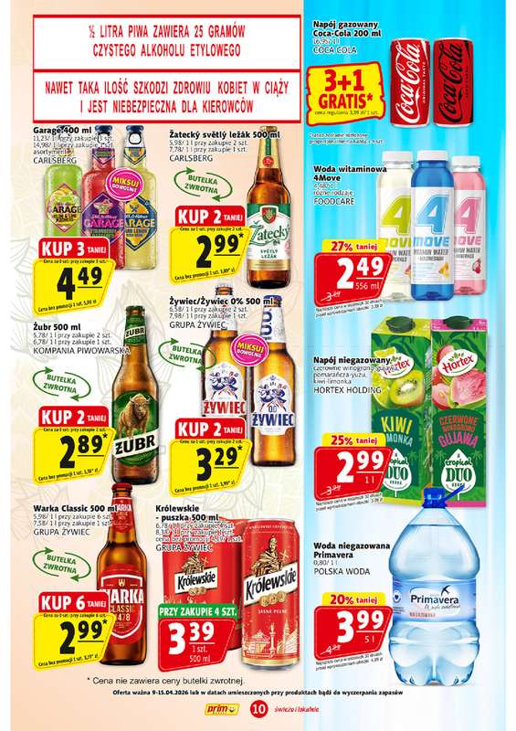 Prim Market - gazetka promocyjna Gazetka od czwartku 09.04 do środy 15.04 - strona 10