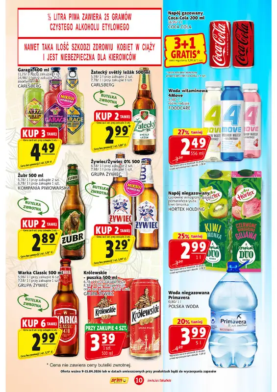 Prim Market - gazetka promocyjna Gazetka od czwartku 09.04 do środy 15.04 - strona 10