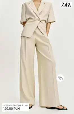 Zara - gazetka promocyjna Odzież lniana od środy 08.04  - strona 12