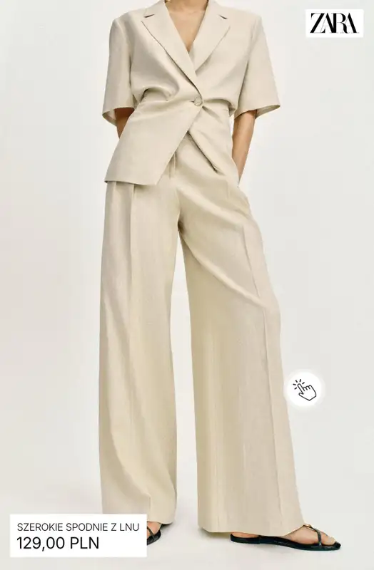 Zara - gazetka promocyjna Odzież lniana od środy 08.04  - strona 12