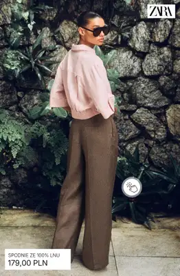 Zara - gazetka promocyjna Odzież lniana od środy 08.04  - strona 2