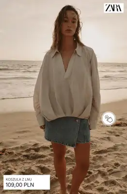 Zara - gazetka promocyjna Odzież lniana od środy 08.04  - strona 5