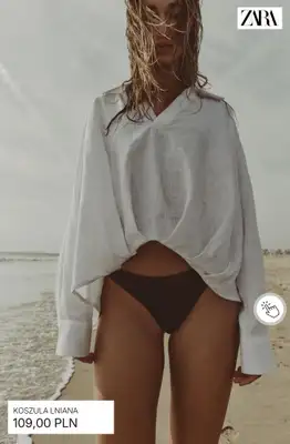 Zara - gazetka promocyjna Odzież lniana od środy 08.04  - strona 7