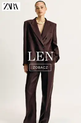 Zara - gazetka promocyjna Odzież lniana od środy 08.04 