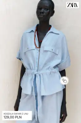 Zara - gazetka promocyjna Odzież lniana od środy 08.04  - strona 11