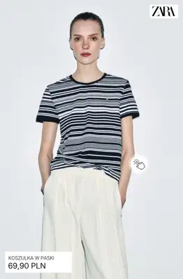Zara - gazetka promocyjna Koszulki i topy damskie od czwartku 09.04  - strona 12