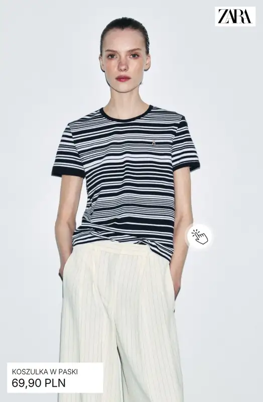 Zara - gazetka promocyjna Koszulki i topy damskie od czwartku 09.04  - strona 12