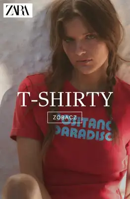 Zara - gazetka promocyjna Koszulki i topy damskie od czwartku 09.04 