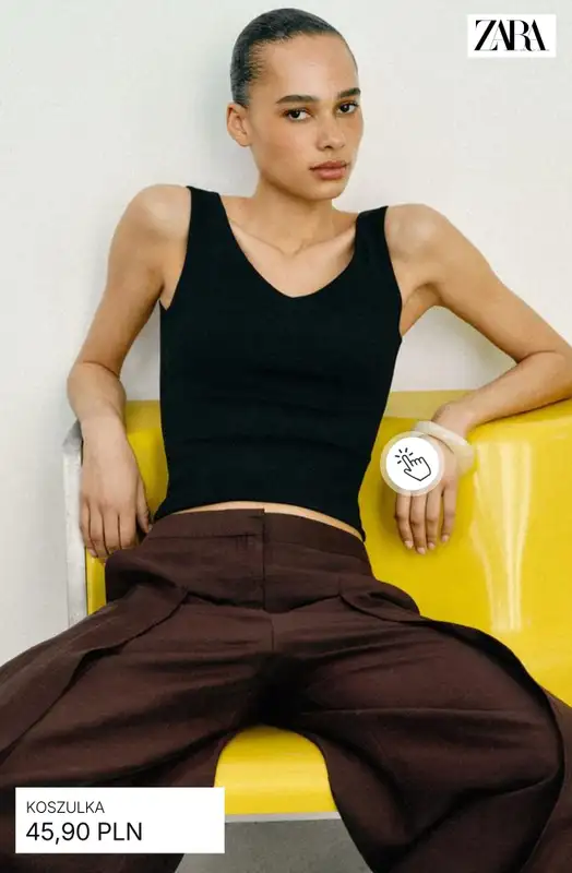 Zara - gazetka promocyjna Koszulki i topy damskie od czwartku 09.04  - strona 4