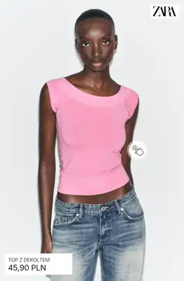 Zara - gazetka promocyjna Koszulki i topy damskie od czwartku 09.04  - strona 9