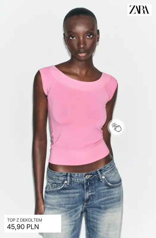 Zara - gazetka promocyjna Koszulki i topy damskie od czwartku 09.04  - strona 9