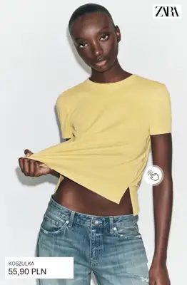 Zara - gazetka promocyjna Koszulki i topy damskie od czwartku 09.04  - strona 5