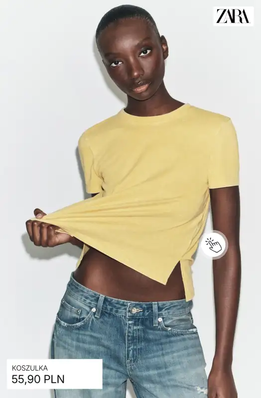 Zara - gazetka promocyjna Koszulki i topy damskie od czwartku 09.04  - strona 5