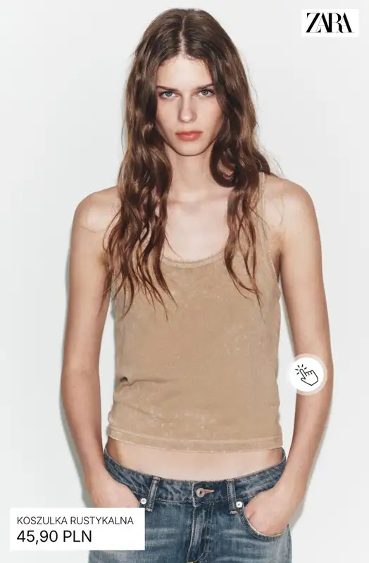 Zara - gazetka promocyjna Koszulki i topy damskie od czwartku 09.04  - strona 8